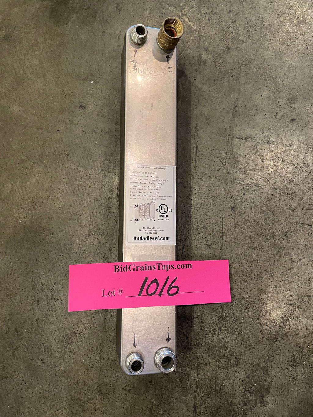 Lot 1016 Plate Chiller