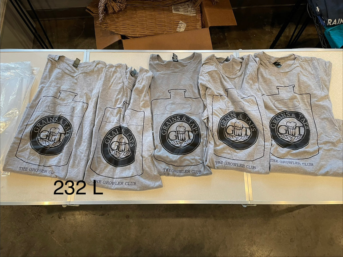 Lot 232 Shirts - 5 X Growler Club, L Shirts - 5 X Growler Club, L
