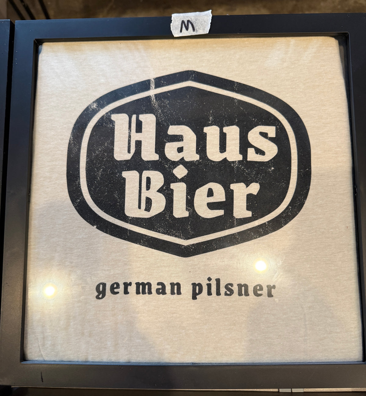 Lot 044 Framed T-Shirt - Haus Bier - Medium