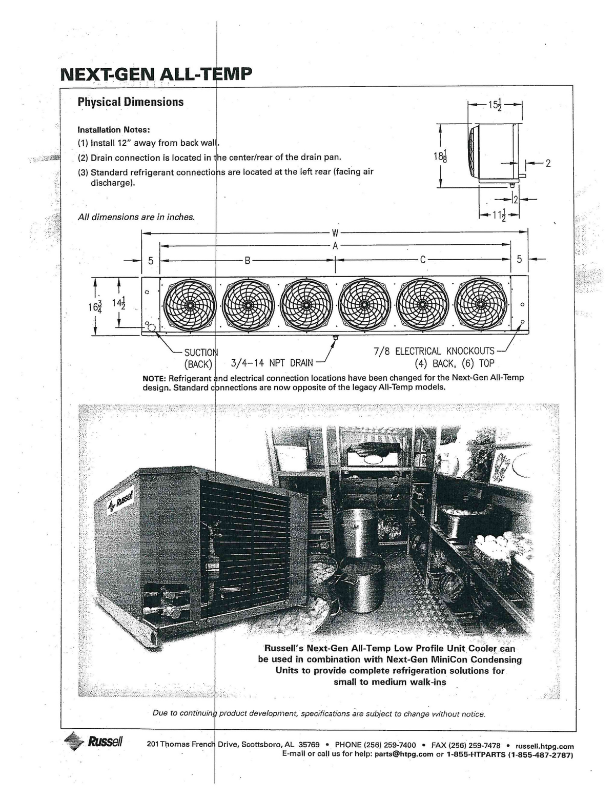 Lot 013 Refrigeration Evaporator and Condenser Set