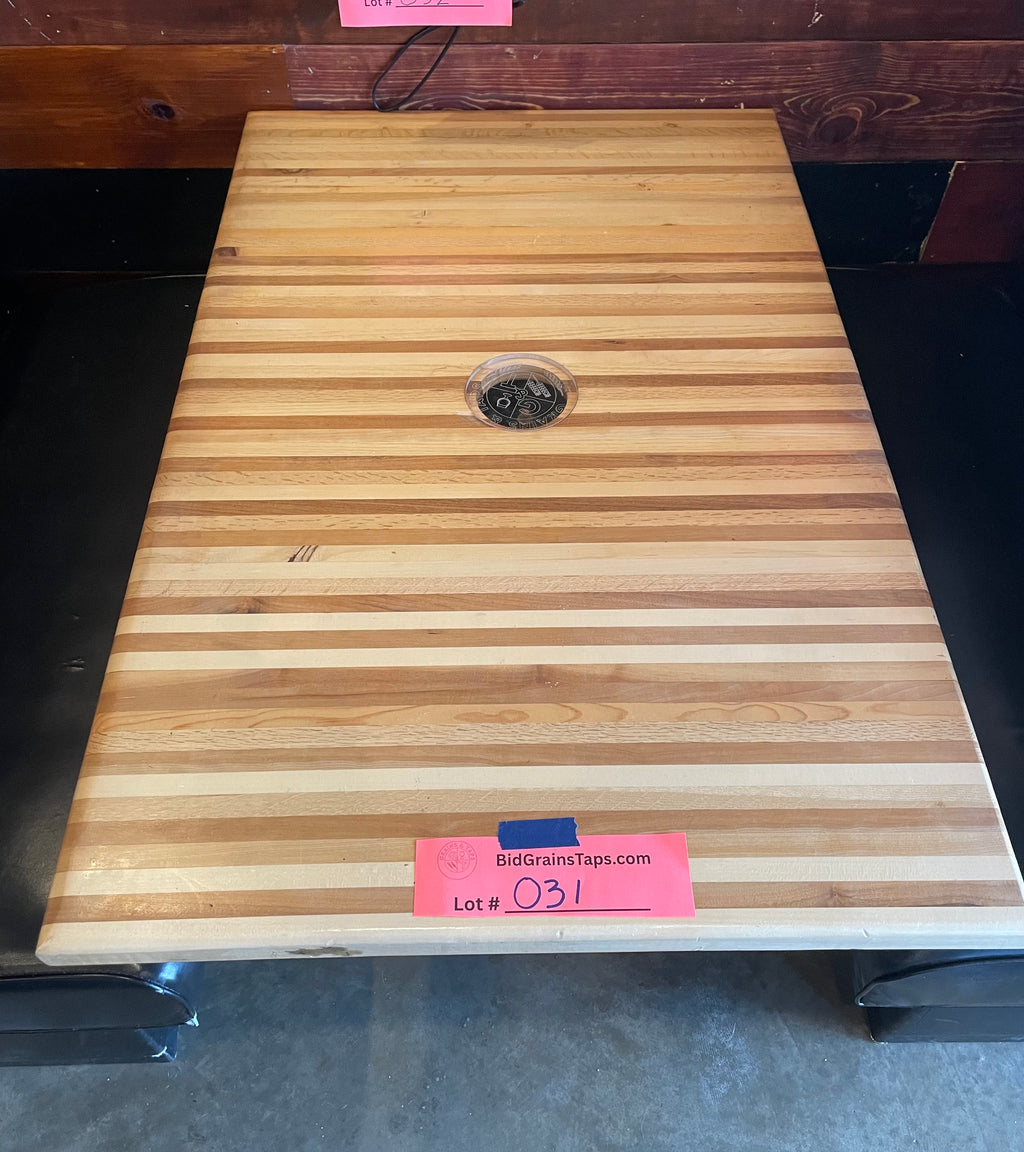 Lot 031 Butcher Block Table