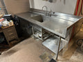 Lot 120 Large Stainless Sink with shelf