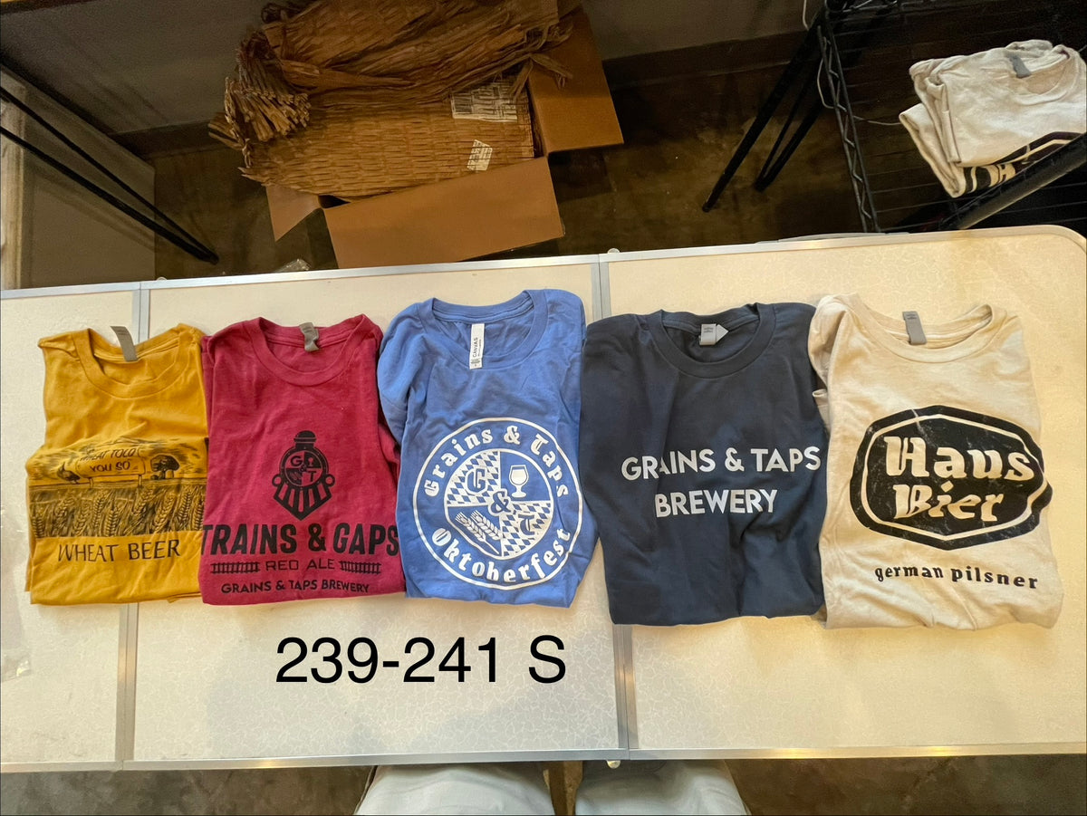 Lot 239 Shirts - Wheat told You,Trains and Gaps,Oktoberfest, G&T Brewery, Haus, S Shirts - Wheat told You,Trains and Gaps,Oktoberfest, G&T Brewery, Haus, S