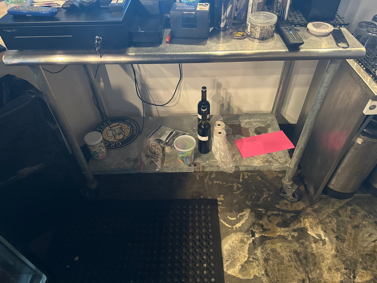 Lot 029 Stainless Steel Table on casters