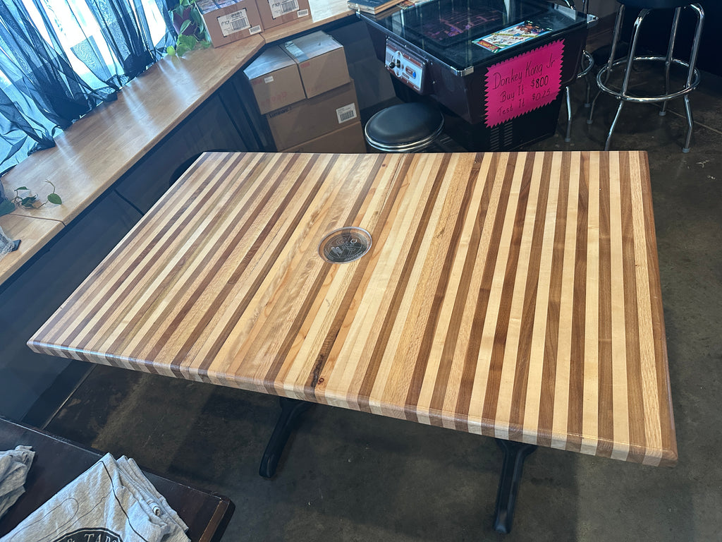 Lot 057 Butcher Block Table