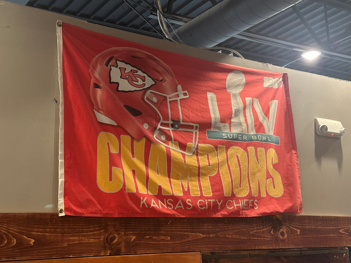 Lot 1903 Chiefs Flag - Super Bowl LIV Champions