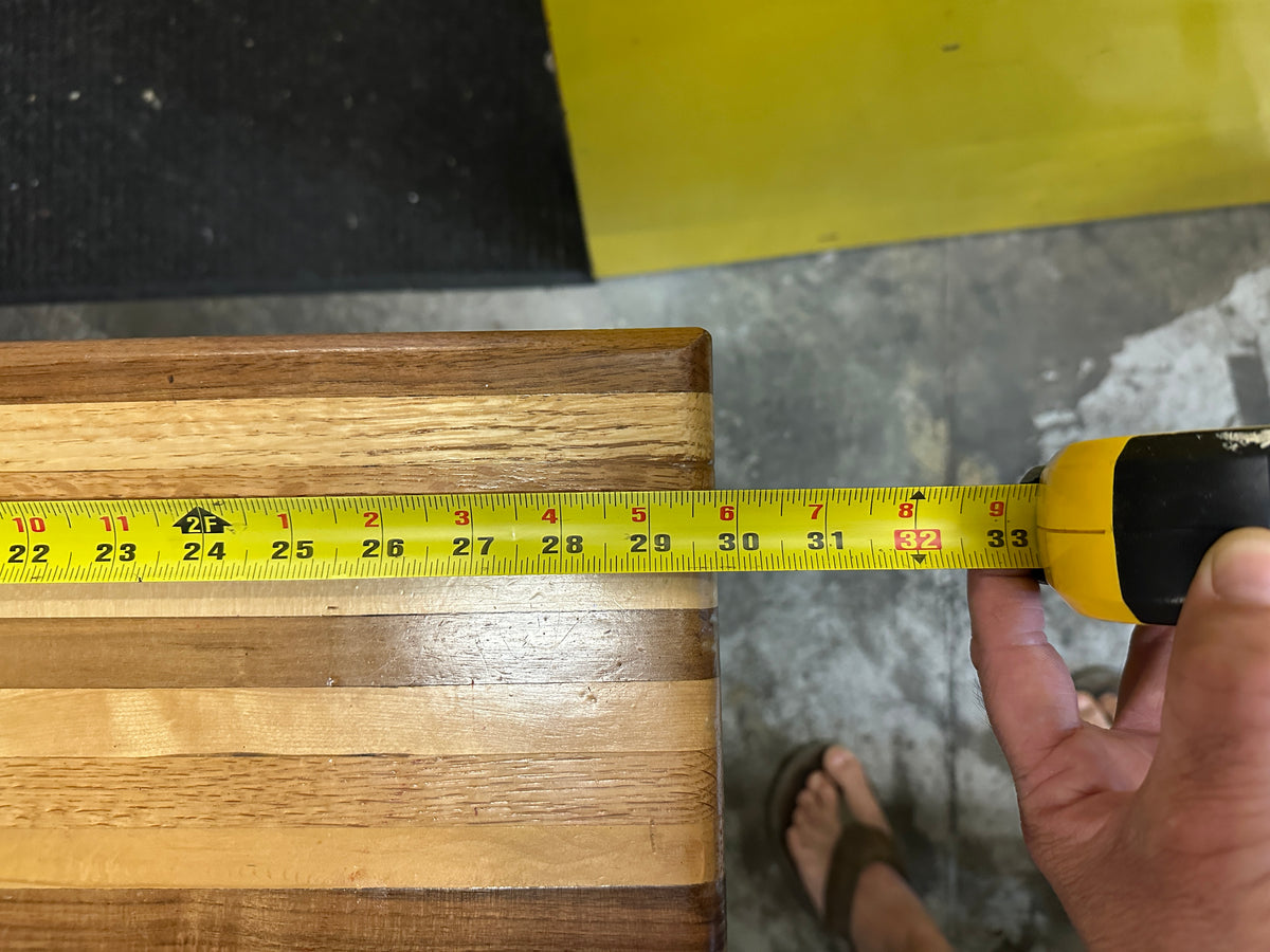 Lot 002  Butcher Block Table