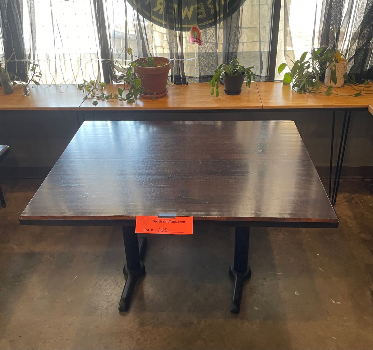 Lot 145 Wood Table 48x36