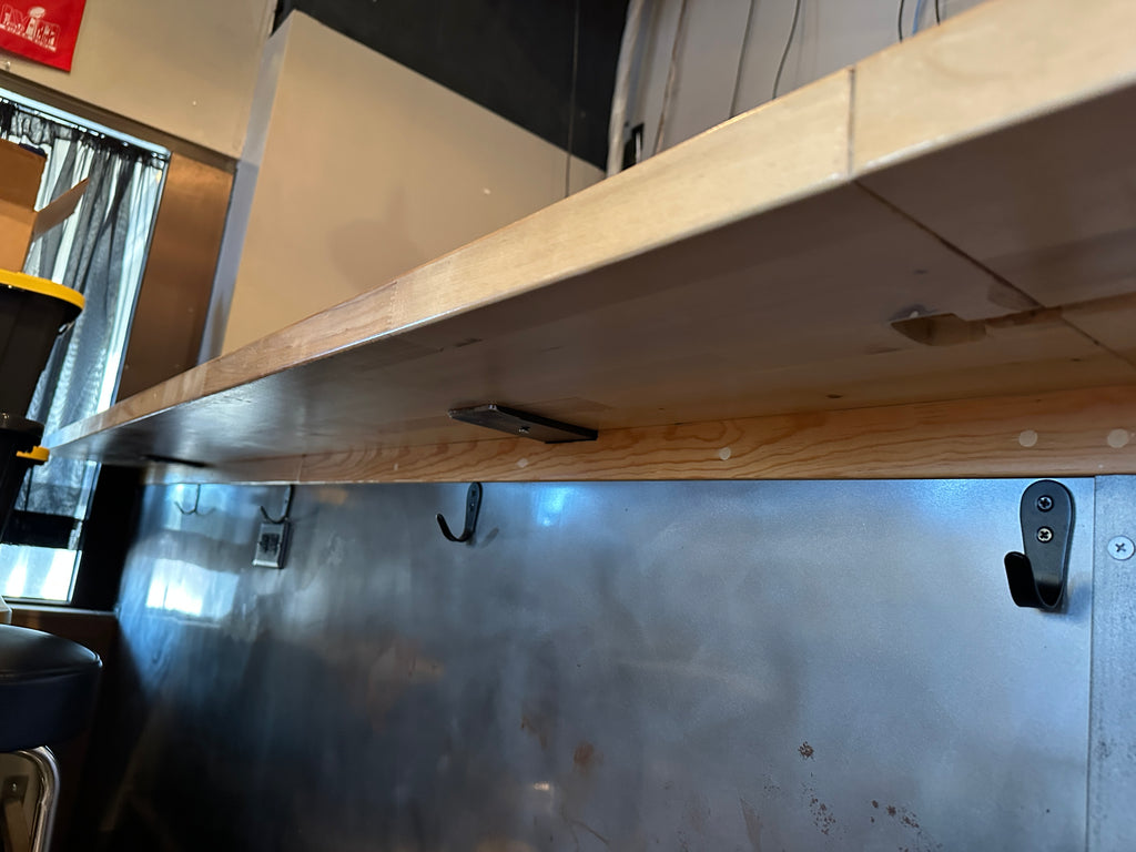 Lot 1100 Butcher Block Bar Top Section