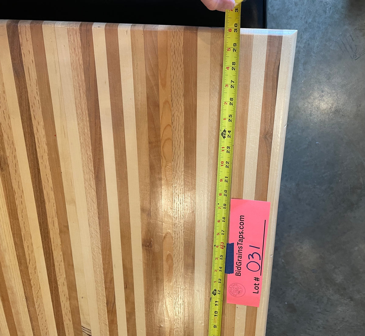 Lot 031 Butcher Block Table