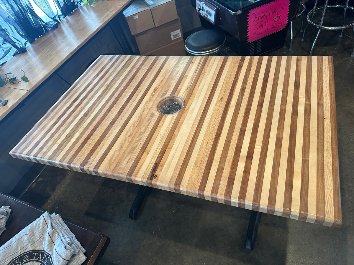 Lot 057 Butcher Block Table