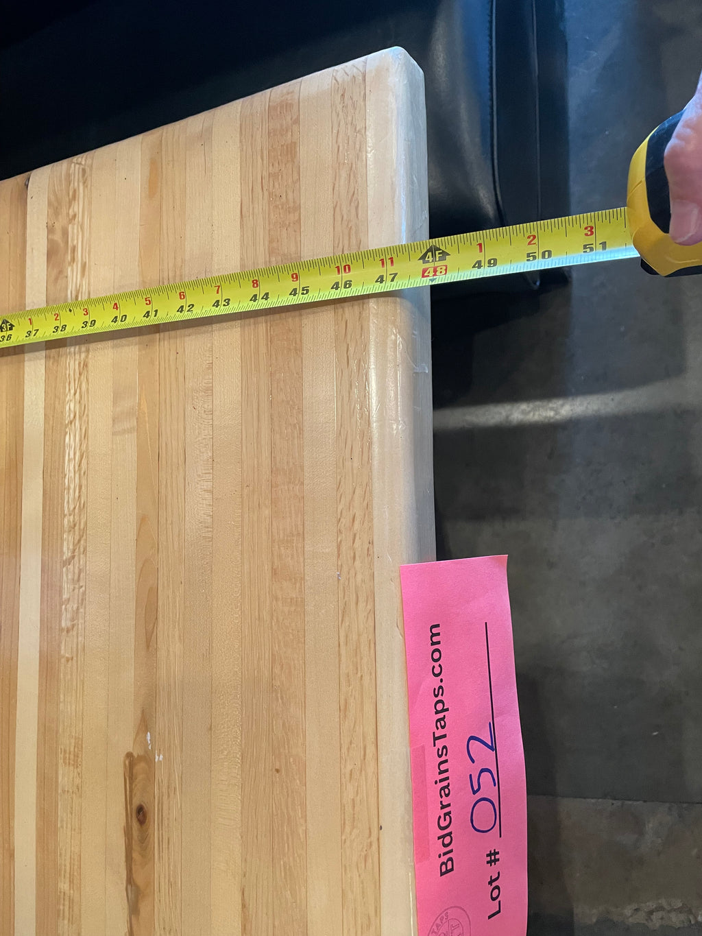 Lot 052 Butcher Block Table