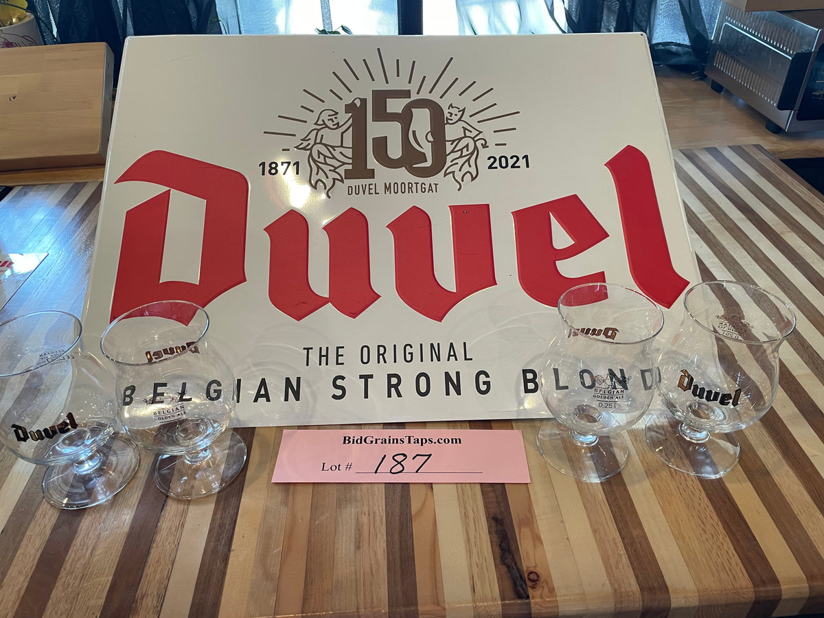 Lot 187 Duvel Tin Sign