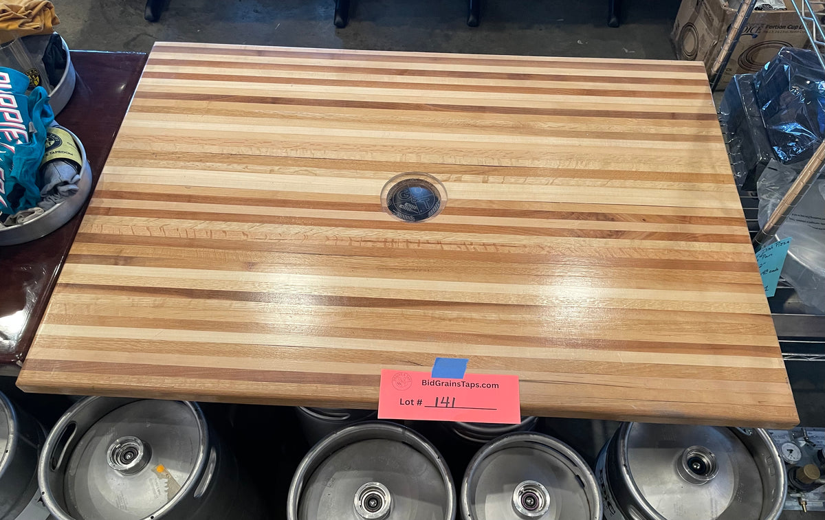 Lot 141 Butcher Block Table