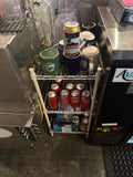 Lot 096 White Wire Shelf Behind Bar