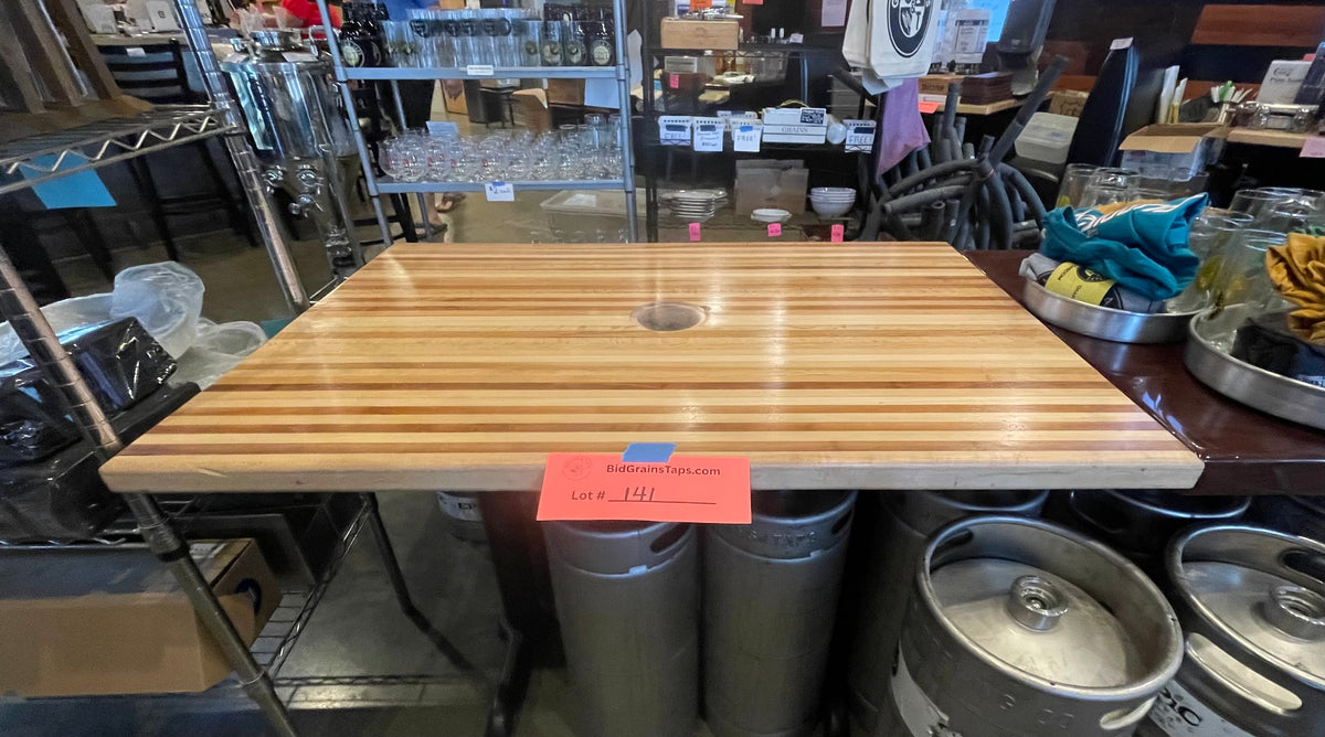 Lot 141 Butcher Block Table