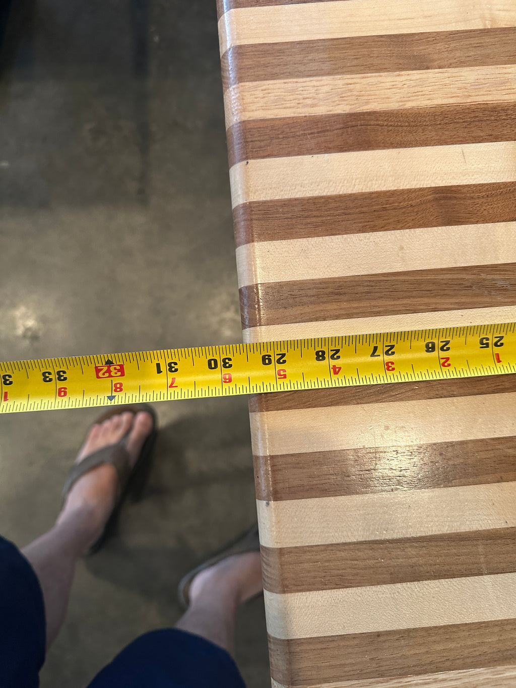Lot 057 Butcher Block Table
