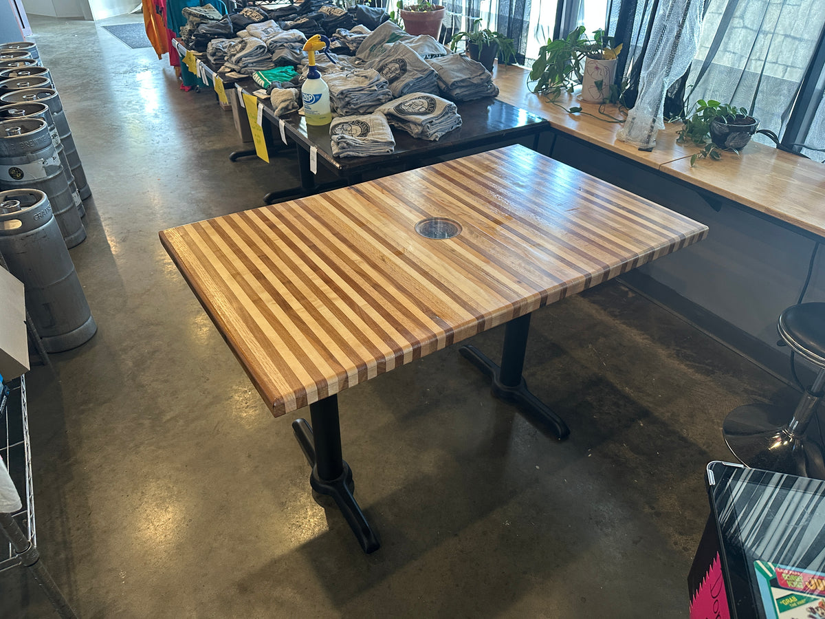Lot 057 Butcher Block Table