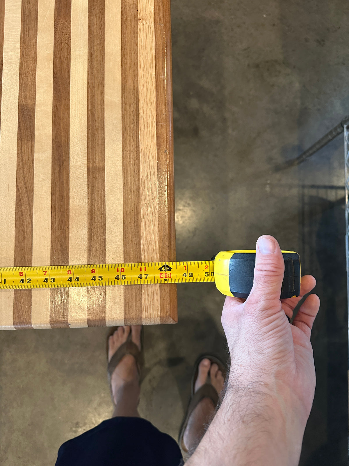 Lot 057 Butcher Block Table