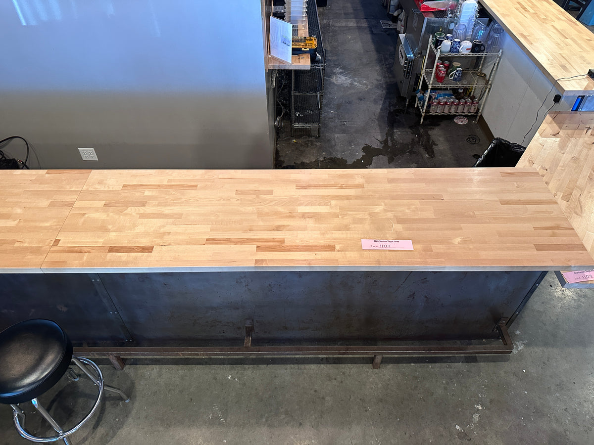 Lot 1101 Butcher Block Bar Top Section