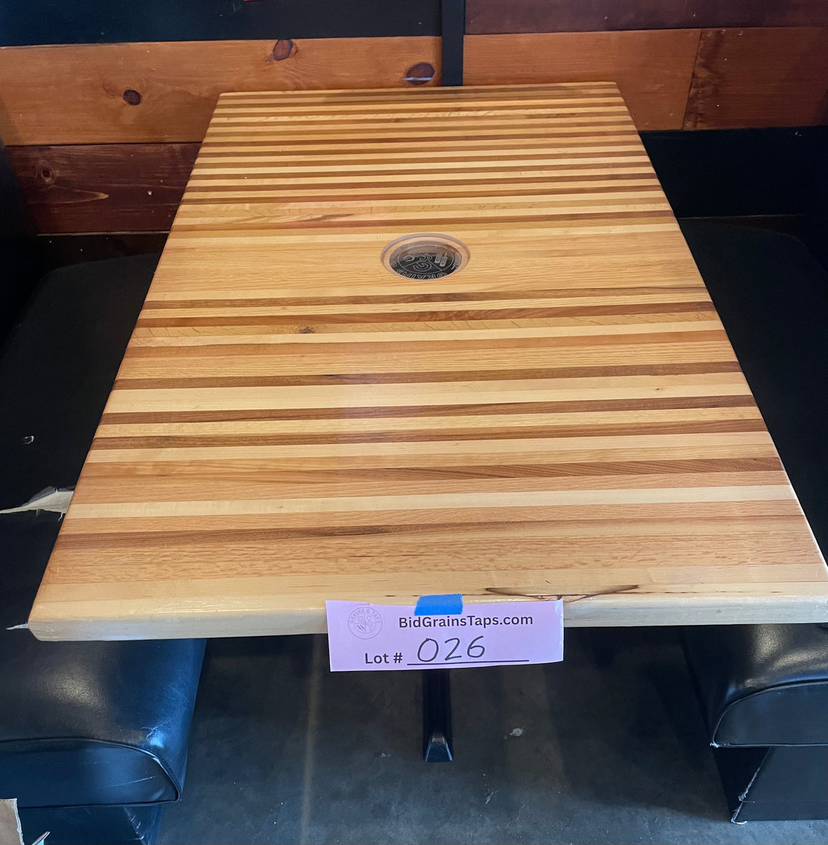 Lot 026 Butcher Block Table
