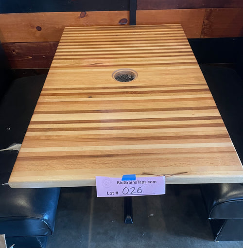 Lot 026 Butcher Block Table