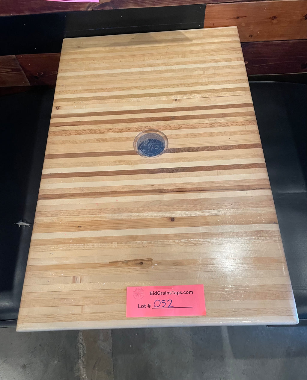 Lot 052 Butcher Block Table