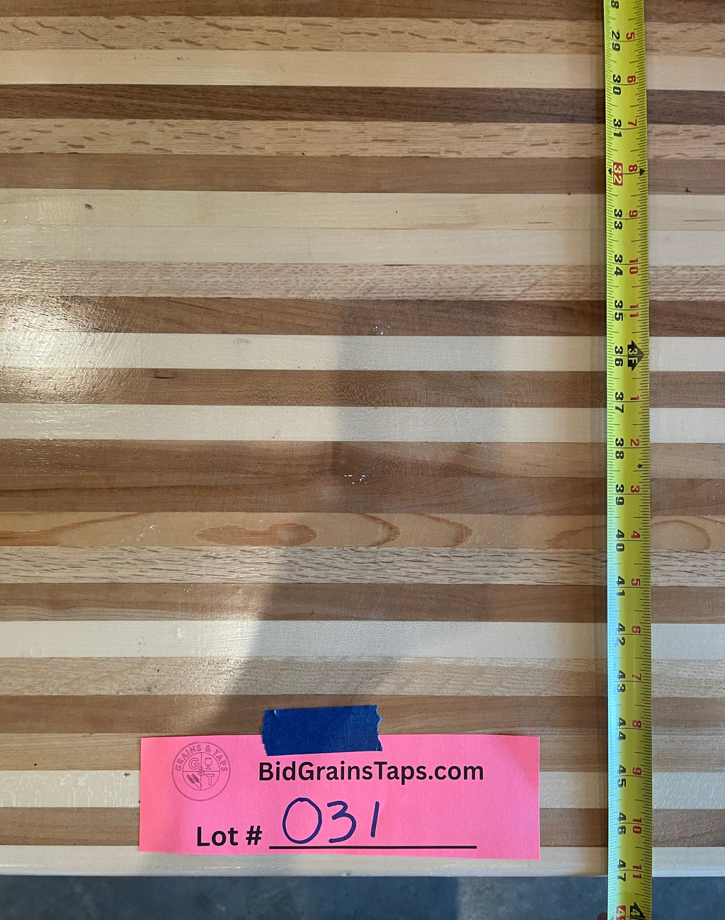 Lot 031 Butcher Block Table