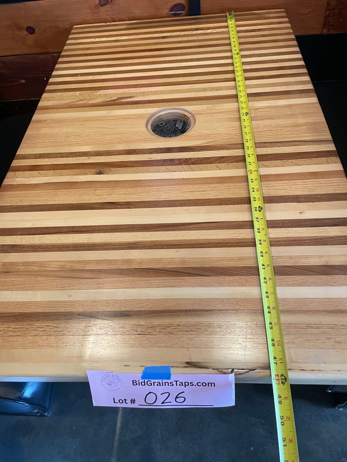 Lot 026 Butcher Block Table