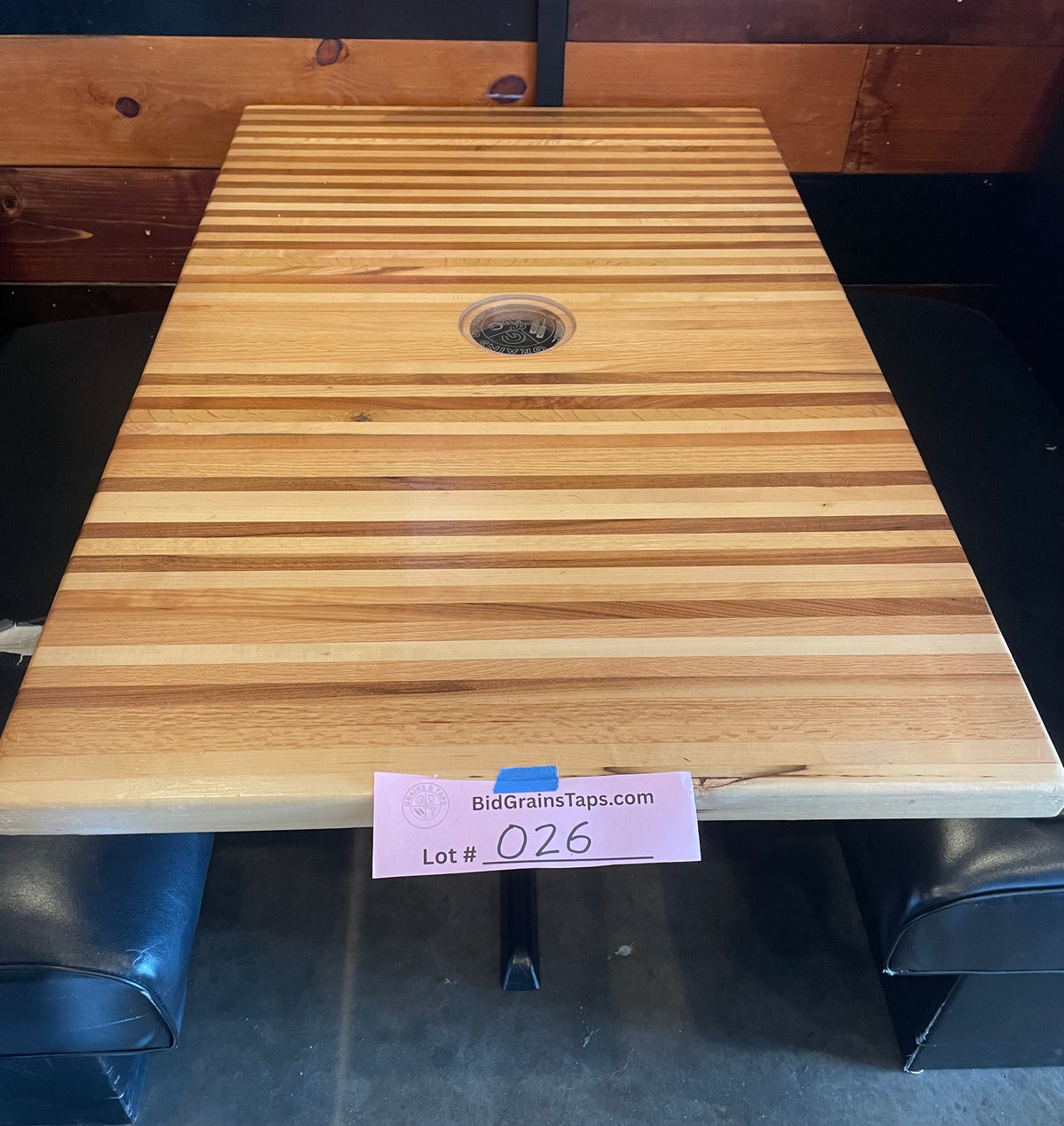 Lot 026 Butcher Block Table