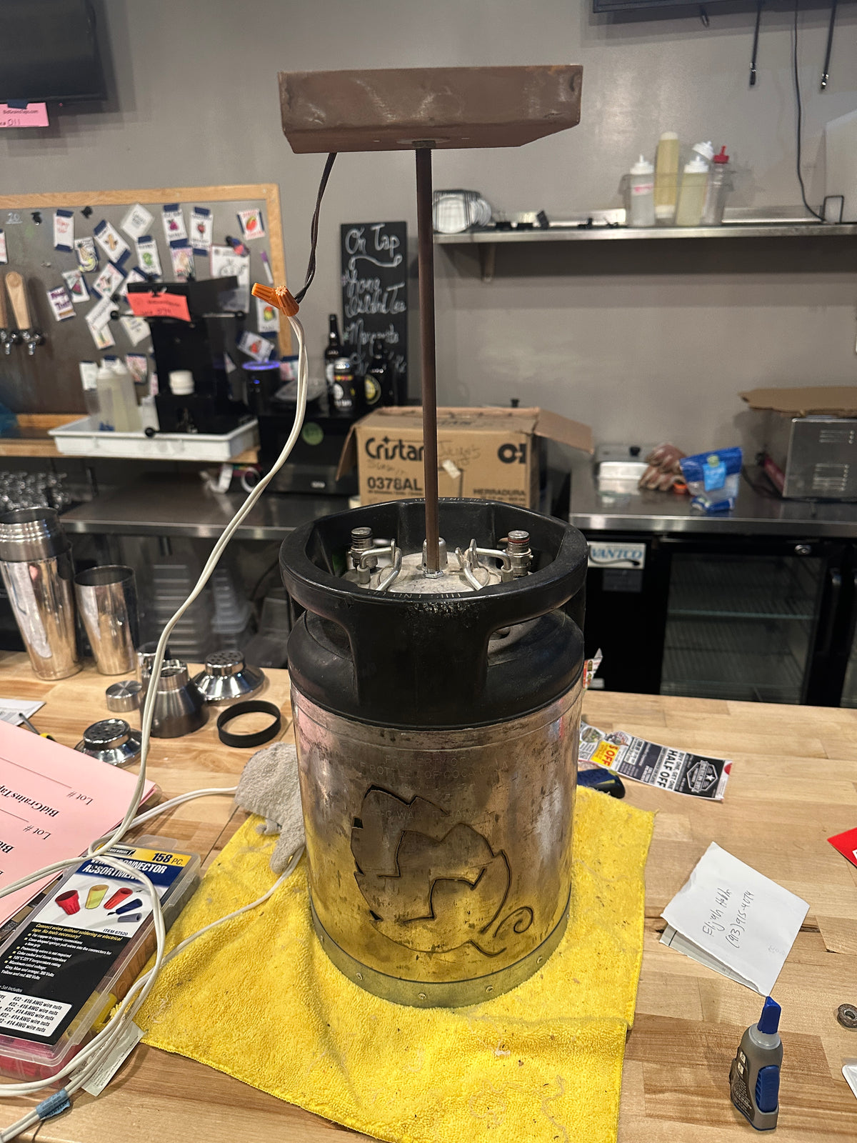 Lot 262 Pendant Keg Light