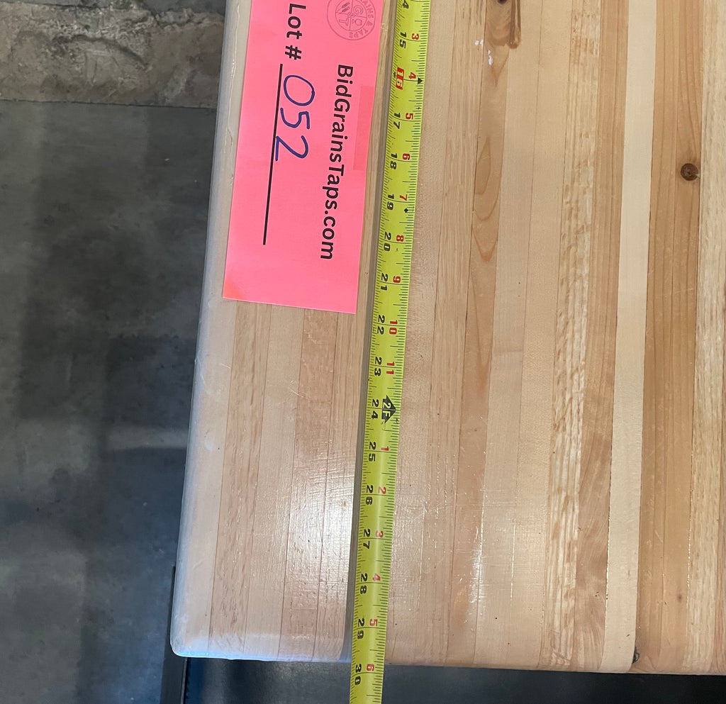 Lot 052 Butcher Block Table