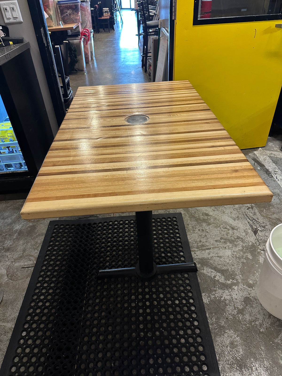 Lot 002  Butcher Block Table