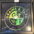 Lot 039 Framed T-Shirt - Black with Rainbow Logo - Medium