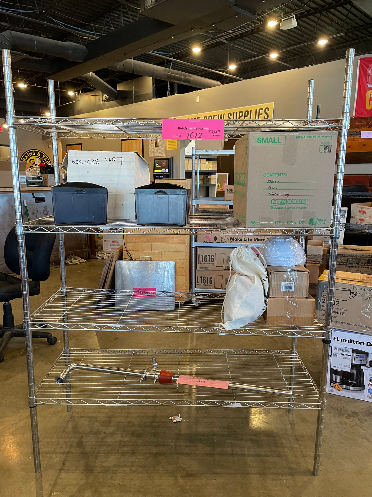 Lot 1012 Wire Shelf - Contents Not Included