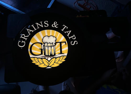 Lot 033 Grains & Taps Projecting Sign