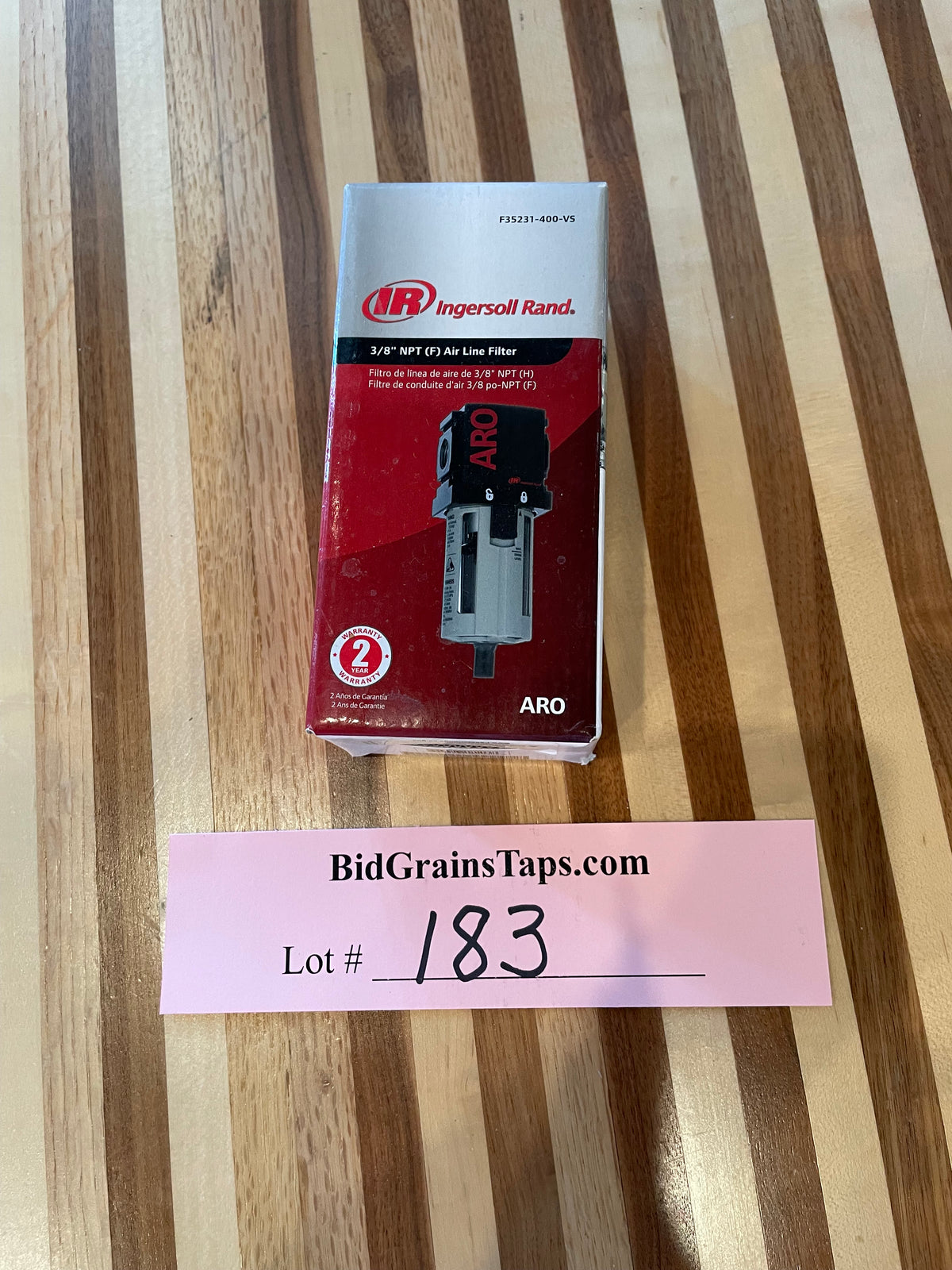 Lot 183 3/8" NPT (F) Air Line Filter