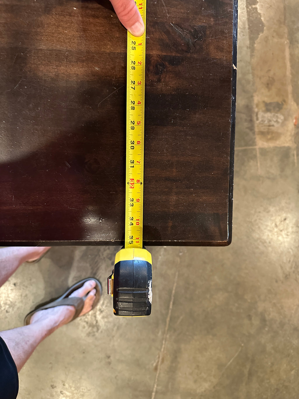Lot 003 Wood Table 48x36