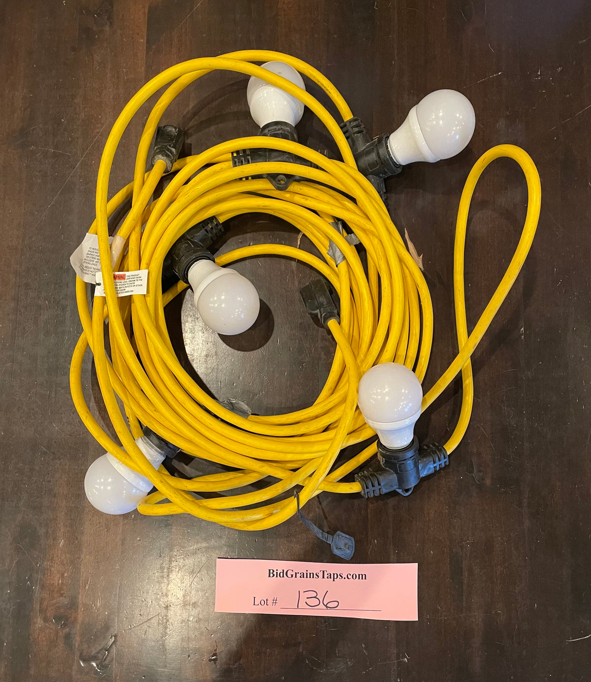 Lot 136 Temporary Lighting