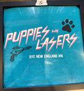 Lot 048 Framed T-Shirt - Puppies with Lasers - Small