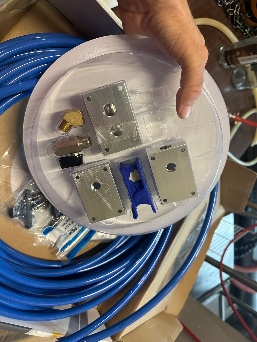 Lot 296 Compressed Air Tubing and Fittings