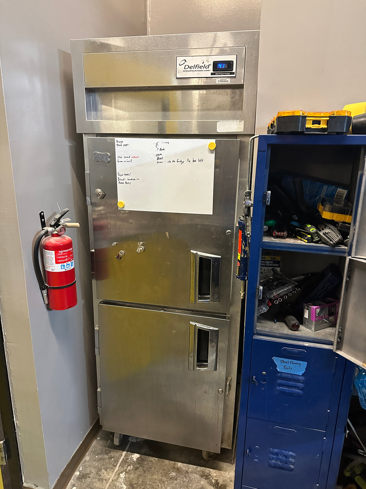 Lot 114 Delfield Upright Fridge