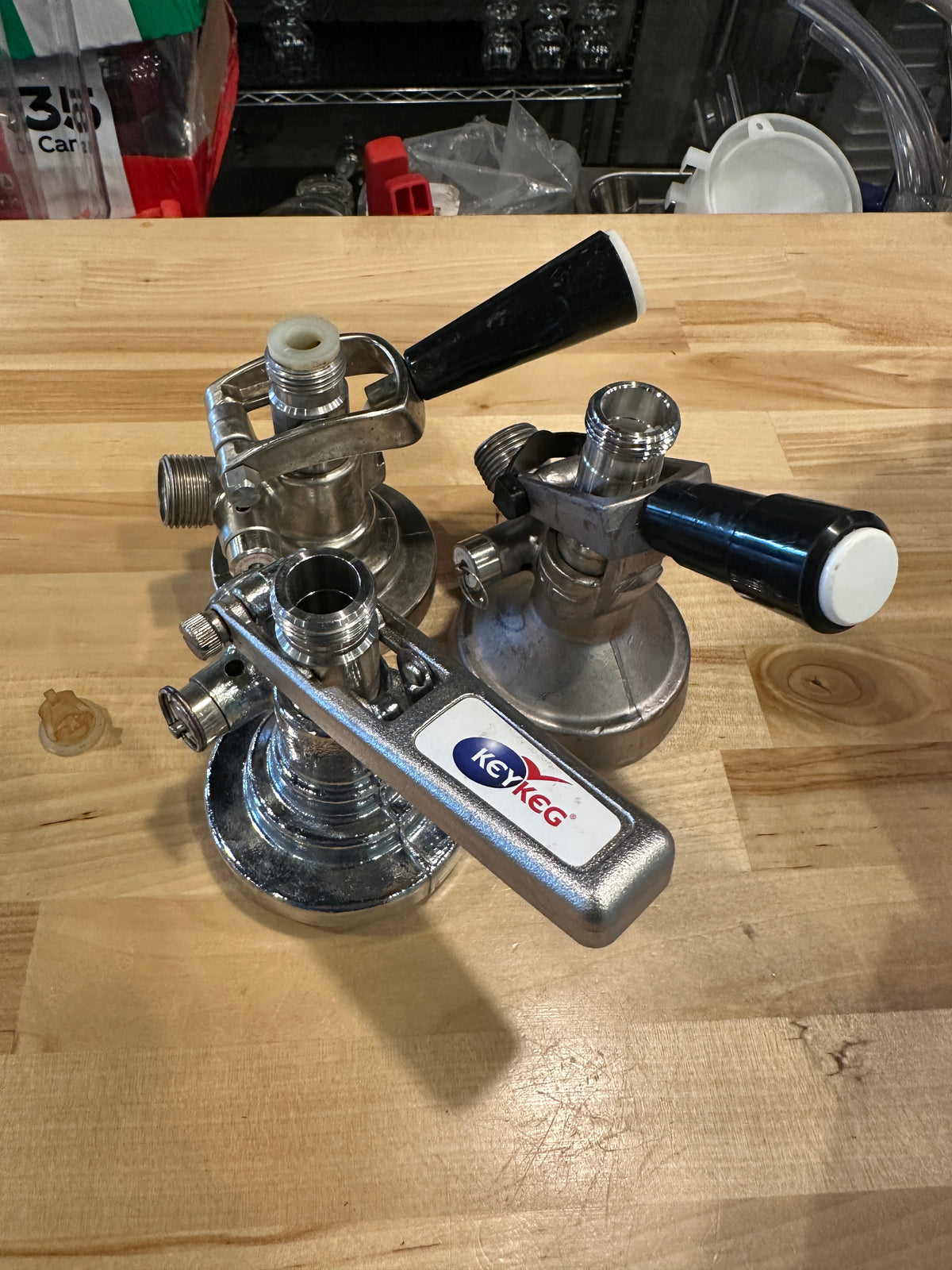 Lot 328 3x Key Keg Couplers - Need Parts
