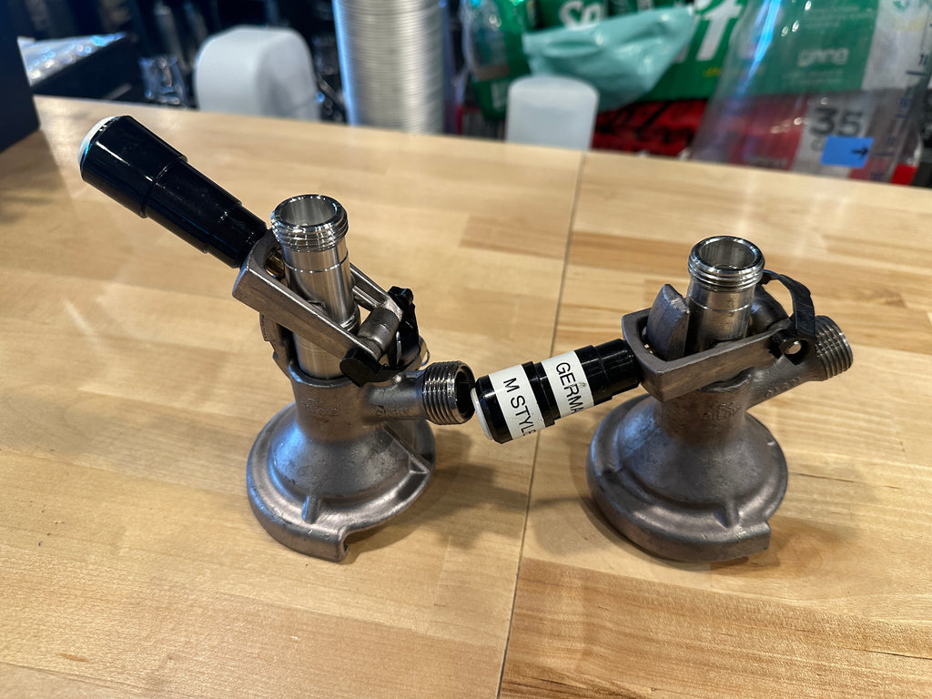 Lot 327 Pair of German keg couplers in good shape