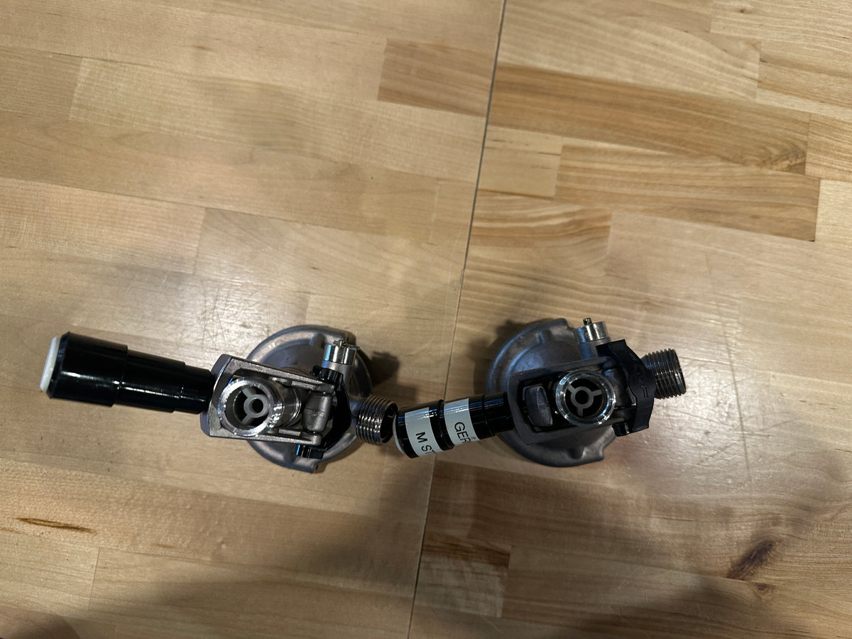 Lot 327 Pair of German keg couplers in good shape