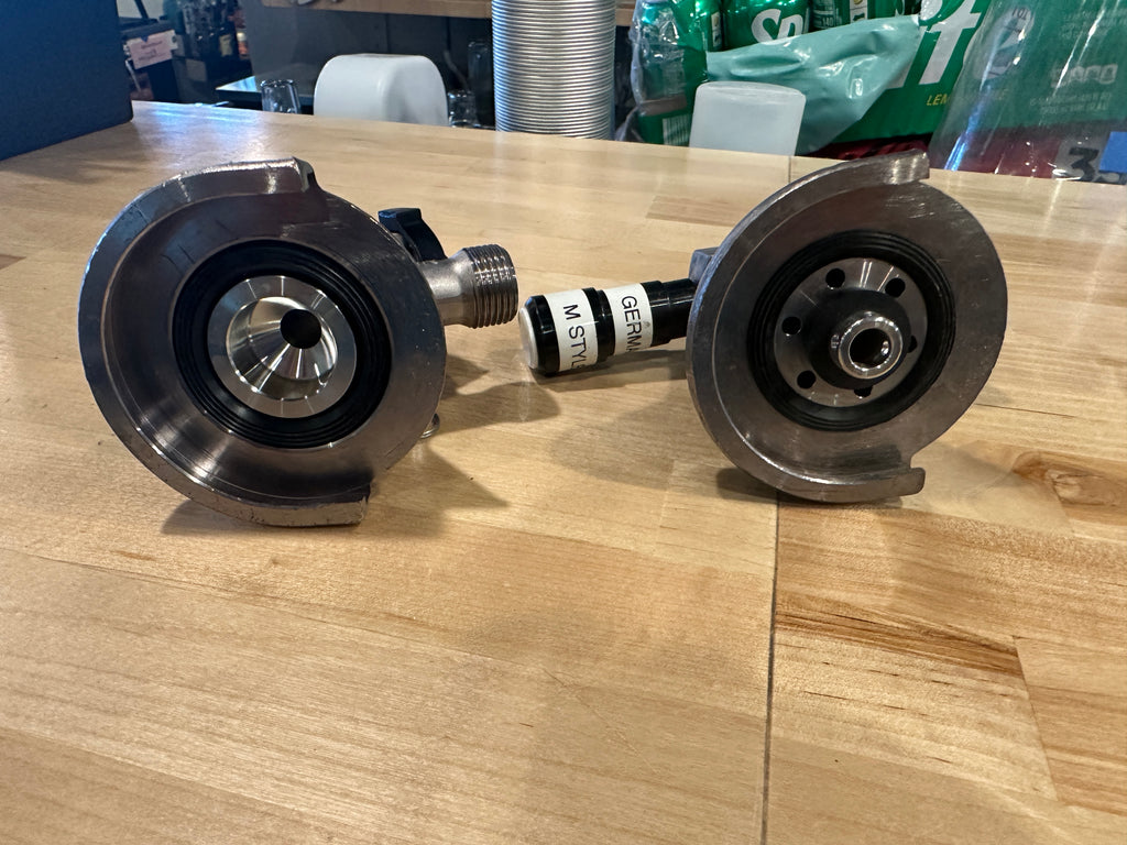 Lot 327 Pair of German keg couplers in good shape