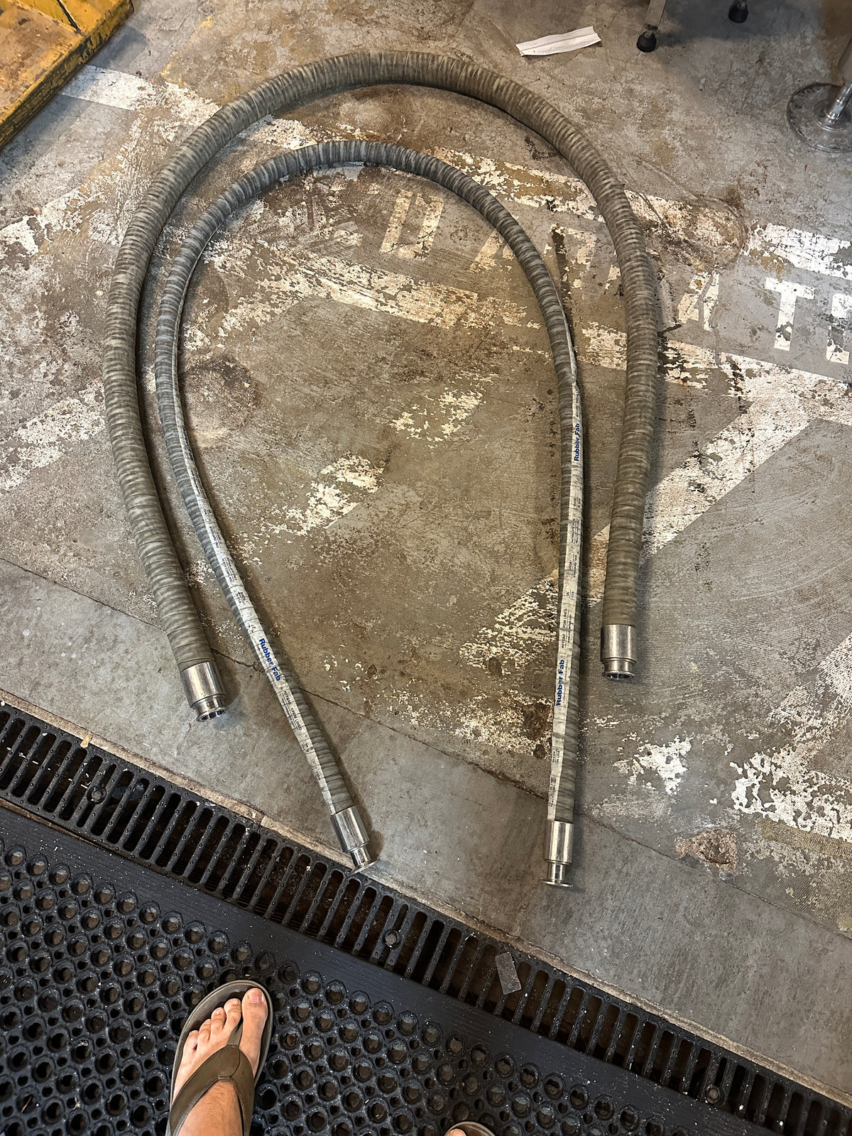 Lot 267 Pair of Gray Brewery Hoses