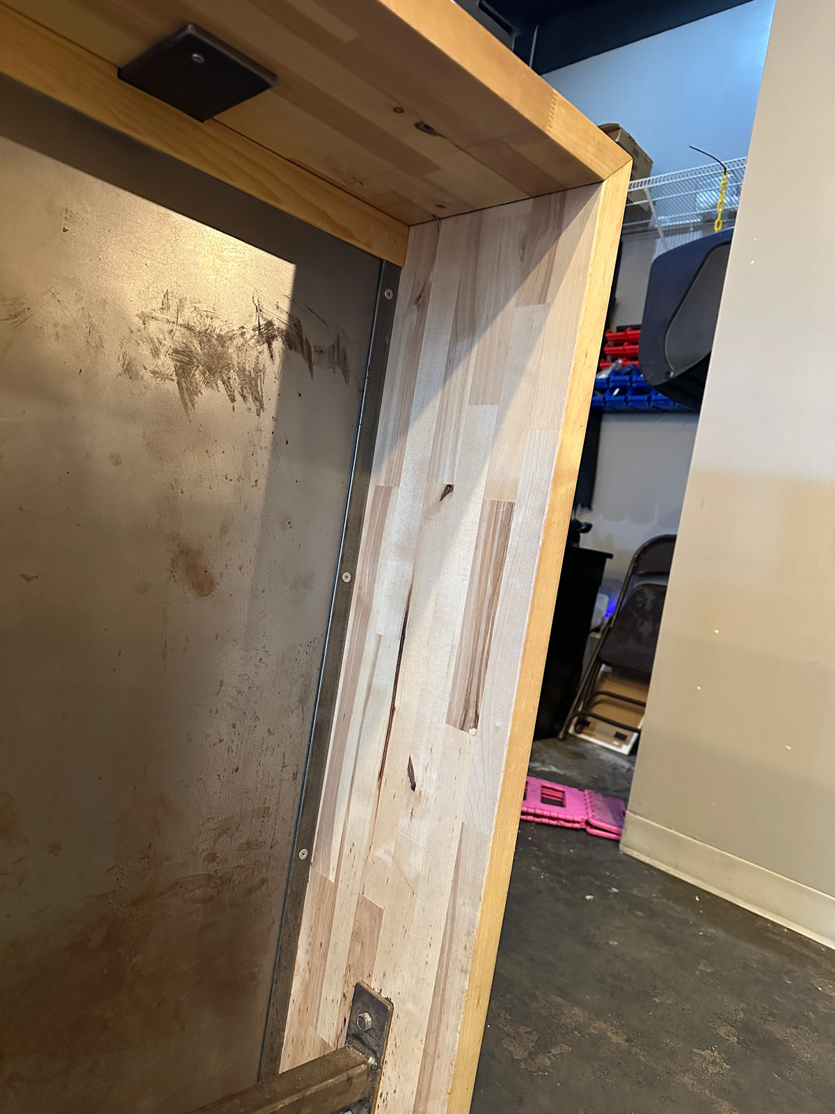 Lot 1106 Butcher Block Bar Waterfall