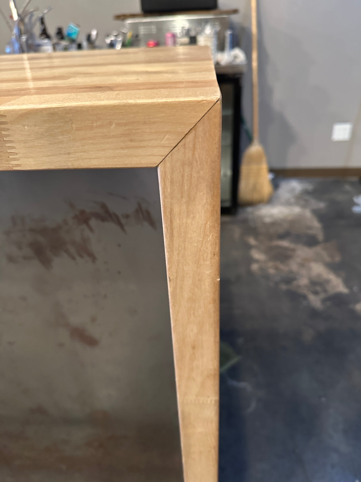 Lot 1106 Butcher Block Bar Waterfall