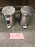 Lot 1036 Pair of Little Metal Trash Cans